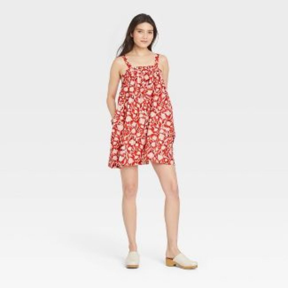 Universal Thread red floral mini dress